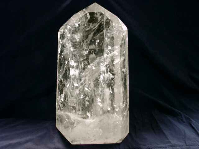 27 pound Light Golden Elestial Quartz Crystal
