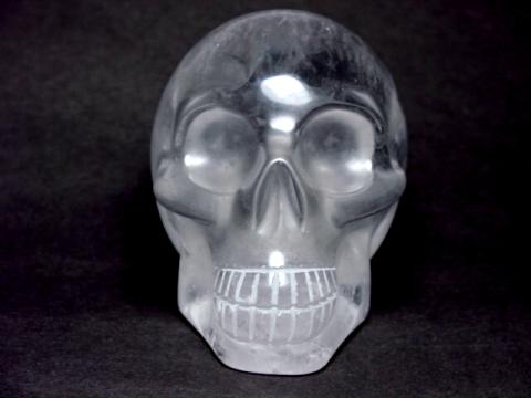 Quartz Crystal Skulls: hand carved natural rock crystal quartz skulls