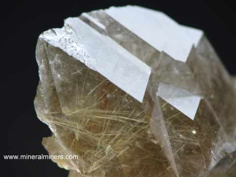 Golden Rutilated Quartz Mineral Specimen