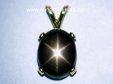 Black Star Sapphire Jewelry: Natural Black Star Sapphire Pendants, Rings and Necklaces