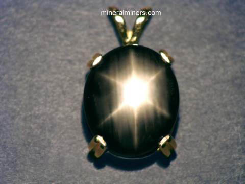 Black Star Sapphire Necklaces and Jewelry