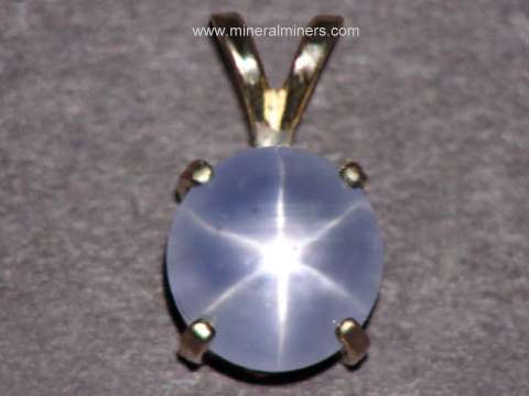 Star Sapphire Jewelry: Natural Star Sapphire Necklace