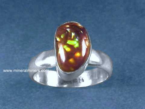 Fire Agate Jewelry: Fire Agate Rings, Pendants, and Fire Agate Necklaces