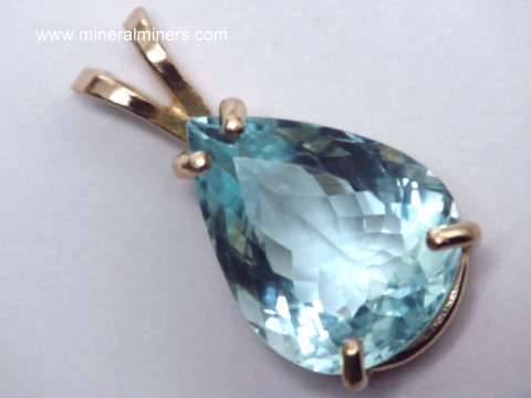 Aquamarine Jewelry: 14k Gold Aquamarine Jewelry