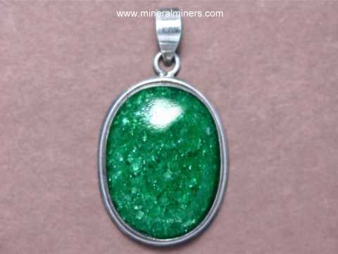 Green Aventurine Jewelry: fuchsite mica in quartzite