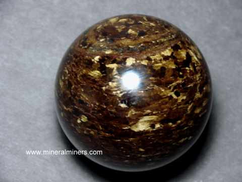 Bronzite Mineral Spheres