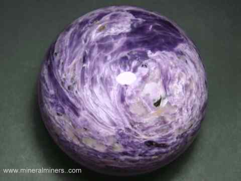 Charoite Mineral Spheres