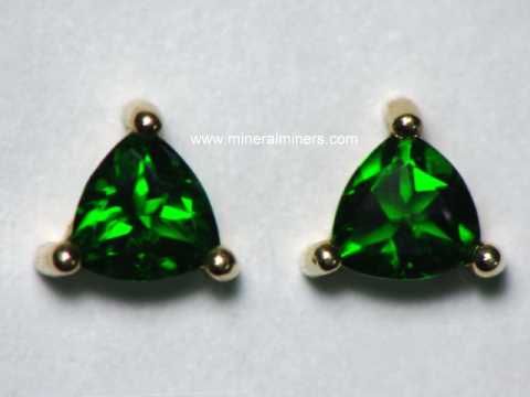 Chrome Diopside Jewelry: Diopside Earrings
