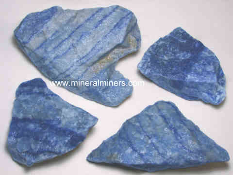 Dumortierite in Quartzite Mineral Specimens (Blue Aventurine Quartz)