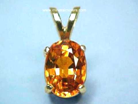 Mandarin Garnet Pendant