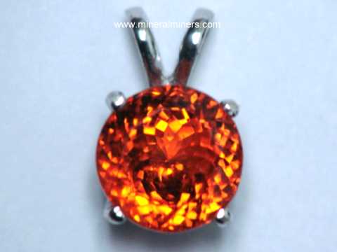 Spessartite Garnet Pendants