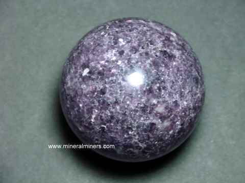Lepidolite Spheres: collectable lepidolite mica mineral spheres