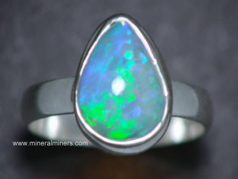 Opal Rings: Natural Ethiopian opal ring