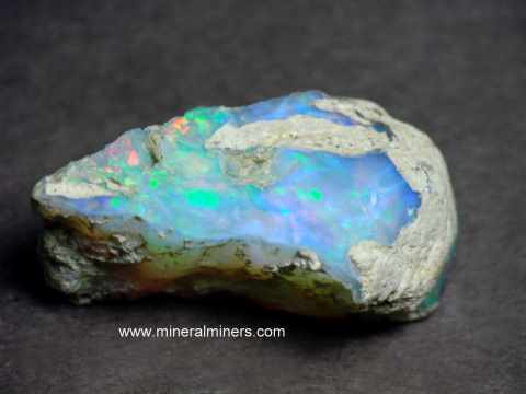 Welo Opal Mineral Specimens: natural opal gem rough