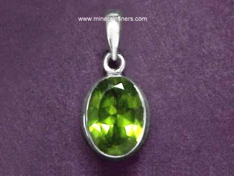 Peridot pendants