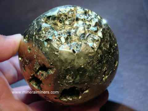 Pyrite Sphere: collectable decorative pyrite spheres
