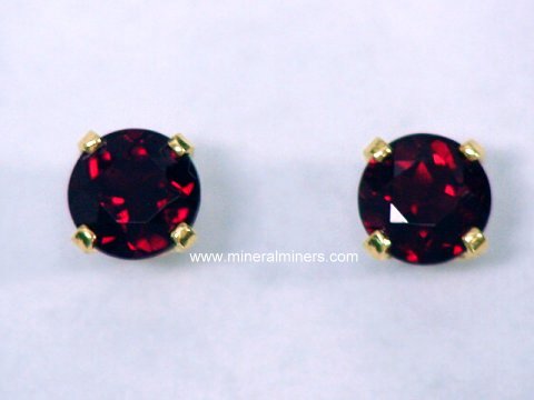 Pyrope Garnet Jewelry: Pyrope Garnet Earrings
