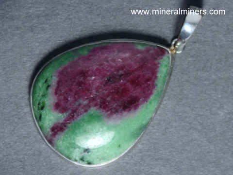 Ruby in Zoisite Pendant