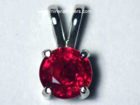 Natural Ruby Pendants