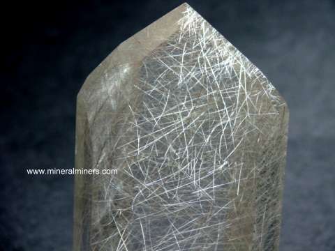 Rutile in Quartz Crystal