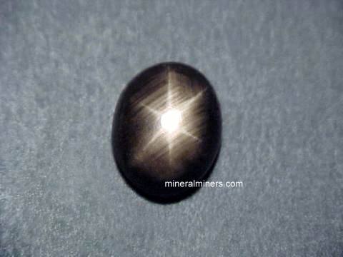 Black star store sapphire stone