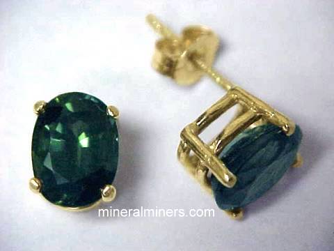 Green Sapphire Earrings