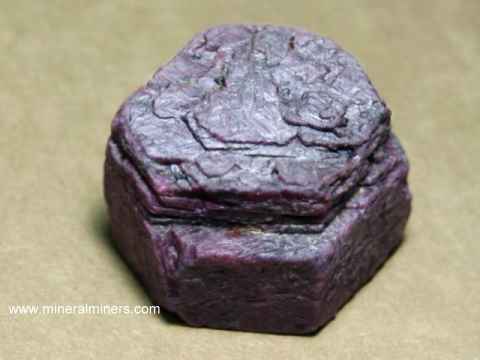 Purple Sapphire Crystal: natural color purple sapphire mineral specimens