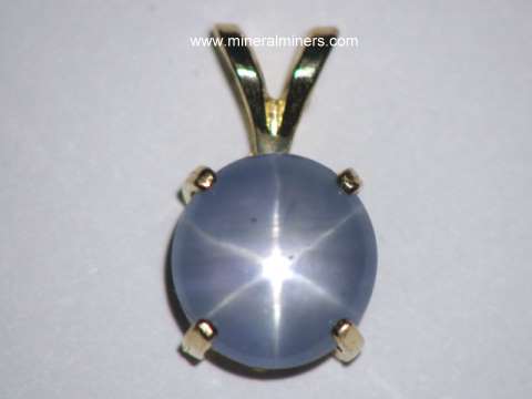 Star Sapphire Jewelry: Natural Star Sapphire Pendant