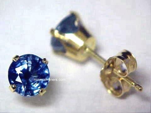 Blue Sapphire Earrings: Genuine Blue Sapphire Earrings