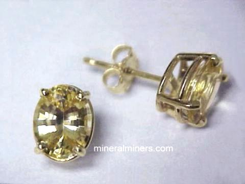 Golden Sapphire Earrings