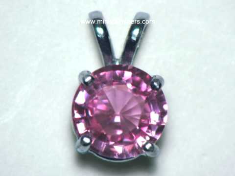 Pink Sapphire Pendant: GIA Certified Natural Pink Sapphire Pendant