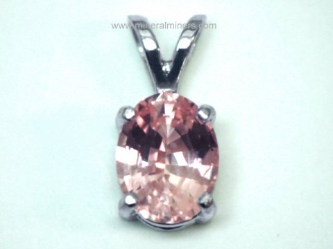 Natural Padparadscha Sapphire Pendant