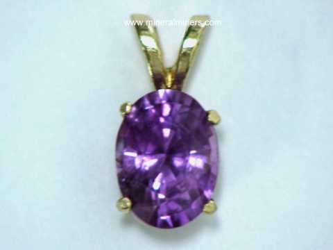 Purple Sapphire Pendants