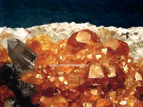 Mandarin Spessartite Garnet Crystals and Mineral Specimens