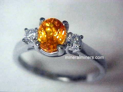 Mandarin Spessartite Garnet Ring