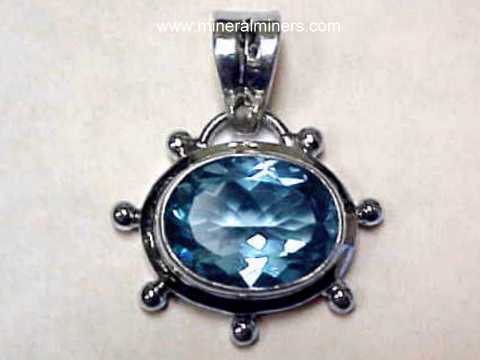 Blue Topaz Pendants