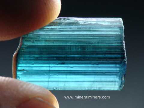 Blue Tourmaline Crystals - Natural Color Indicolite Crystals
