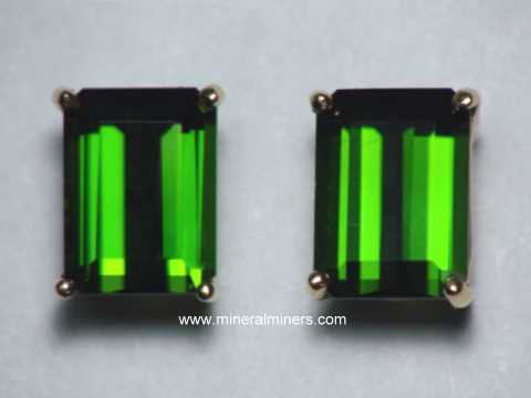 Green Tourmaline Earrings