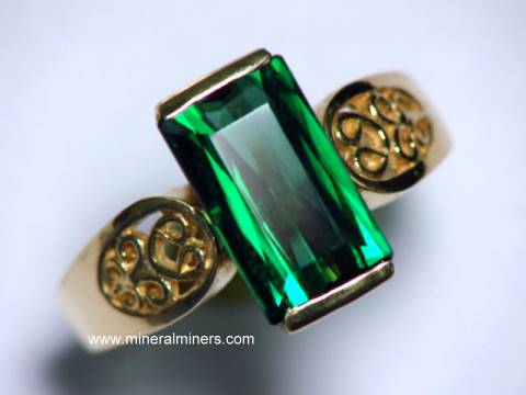 Green Tourmaline Rings