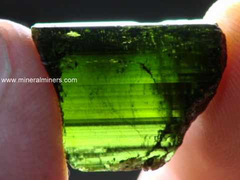 Green Tourmaline Rough: lapidary grade green tourmaline rough