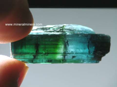 Bi-color Tourmaline Mineral Specimens and Crystals