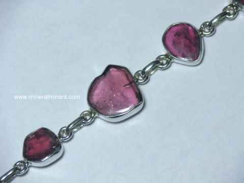 Pink Tourmaline Bracelets