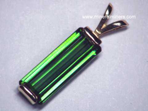 Green Tourmaline Gemstone Jewelry
