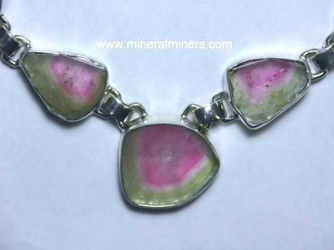 Watermelon Tourmaline Gemstone Jewelry
