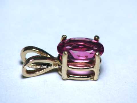 Pink Tourmaline Gemstone Necklace