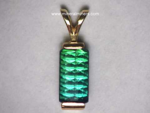 Bi-Color Tourmaline Pendants