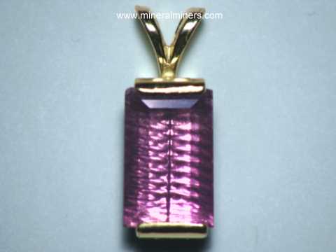 Pink Tourmaline Gemstone Pendant