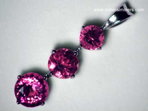Rubellite Tourmaline Gemstone Pendant