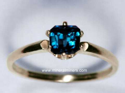 Blue Tourmaline Gemstone Ring