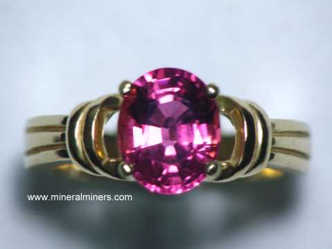 Rubellite Tourmaline Gemstone Ring